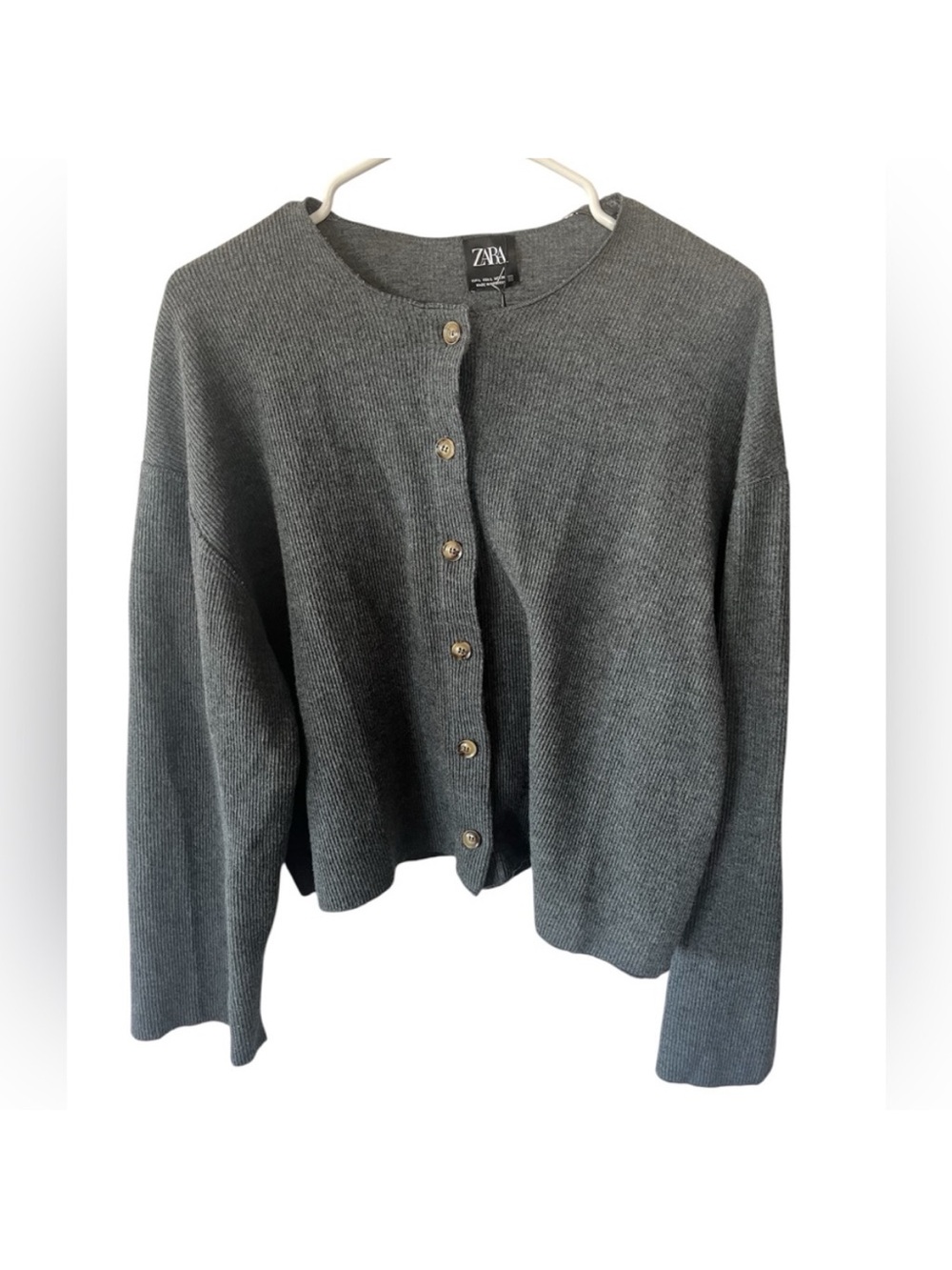 Zara Ribbed Cardigan Size L